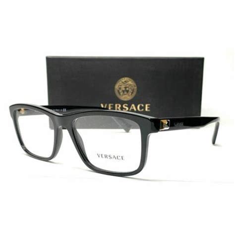 versace glasses ve3253|Versace Men's VE3253 Eyeglasses 55mm, Black, 55/17/145.